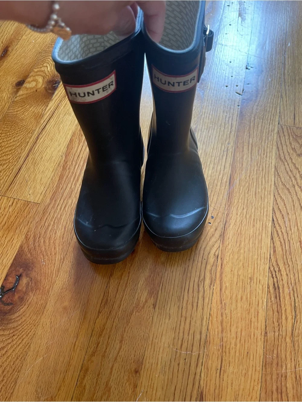 Hunter Kids Black Mid-Calf Waterproof Rain Boots